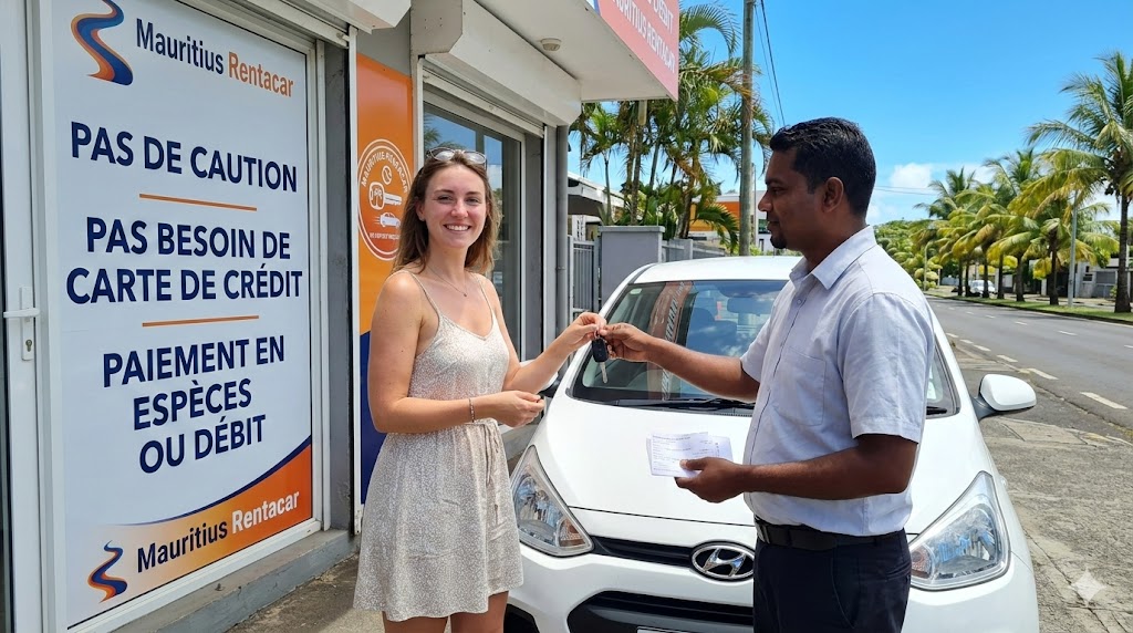 Location voiture ile Maurice carte debit